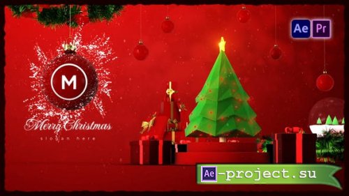 Videohive - Christmas Tree Logo Reveal - 49723557 - Project for After Effects