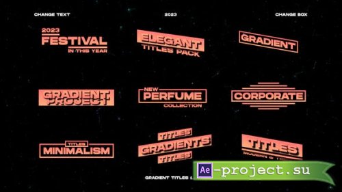 Videohive - Gradient Titles | After Effects - 49723072 - Project for After Effects