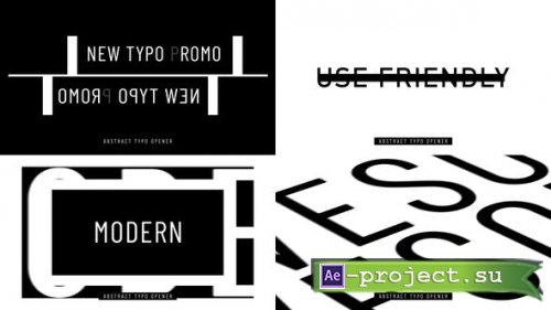 Videohive - Abstract Typo Intro - 49729817 - Project for After Effects
