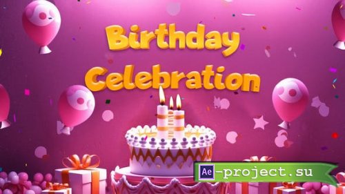 Videohive - Beautiful 3D Birthday Party Invitation Slideshow - 49758975 - Project for After Effects