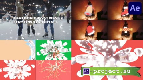 Videohive - Cartoon Christmas Stuff Seamless Transitions | After Effects - 49719478 - Project for After Effects