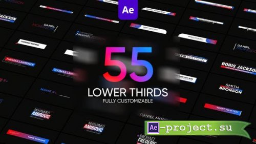 Videohive - 55 Lower Thirds | After Effects - 49767214 - Project for After Effects
