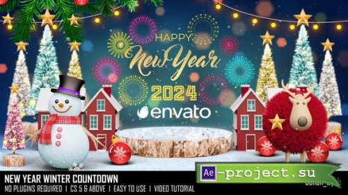 Videohive - New Year Winter Countdown - 49781196 - Project for After Effects