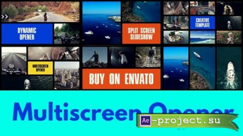 Videohive - Multiscreen Slideshow | Typography Intro | Split Screen Opener - 49779144 - Project for After Effects