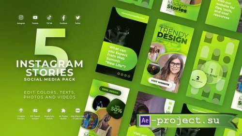 Videohive - Instagram Vertical Reel - Green Lime - 49764781 - Project for After Effects