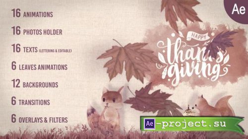 Videohive - Thanksgiving Kit - 48939657 - Project for After Effects