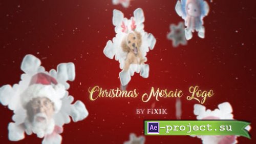 Videohive - Christmas Mosaic Logo | After Effects - 49803946 - Project for After Effects