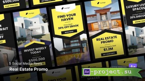 Videohive - Social Media Reels - Real Estate Promo After Effects Template - 49815624 - Project for After Effects