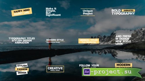 Videohive - Bold Text Titles | After Effects - 49834208 - Project for After Effects