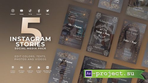 Videohive - Golden Romantic Vertical Instagram Stories - 49844590 - Project for After Effects