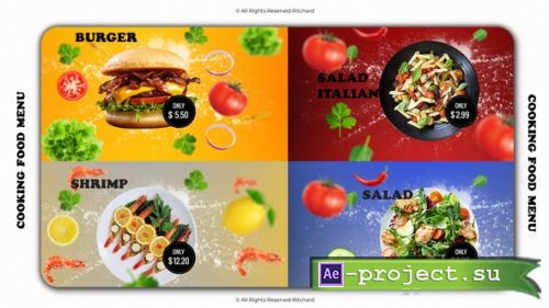 Videohive - Cooking Food Menu - 29113736 - Project for After Effects