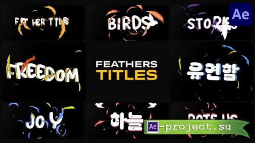 Videohive - Feathers Titles | After Effects - 49833256 - Project for After Effects