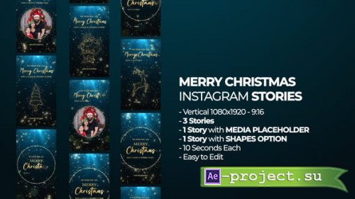 Videohive - Merry Christmas Instagram Stories - 49853956 - Project for After Effects