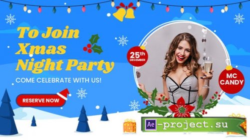 Videohive - Merry Christmas Night Party Slideshow - 49869900 - Project for After Effects