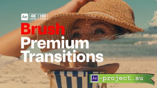 Videohive - Premium Transitions Brush - 49870461 - Project for After Effects