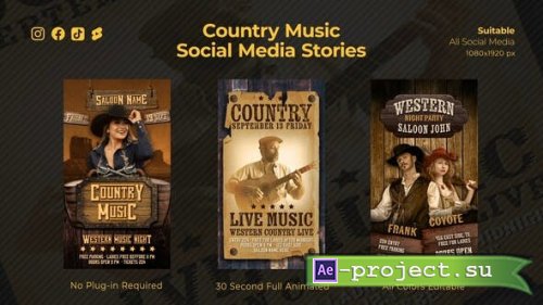 Videohive - Western Music Instagram Stories - 49859957 - Project for After Effects