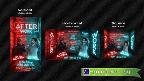 Videohive - 3D Neon Instagram Stories - 49858866 - Project for After Effects