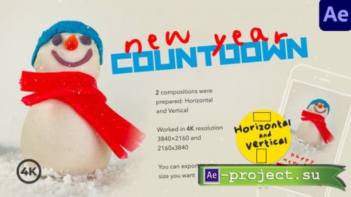 Videohive - New Year - Countdown | Snowman - 49903425 - Project for After Effects