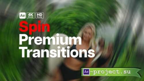 Videohive - Premium Transitions Spin - 49923205 - Project for After Effects
