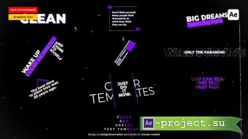 Videohive - Kinetic Text - 49617128 - Project for After Effects
