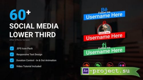 Videohive - Social Media Lower Third V2 - 49896974 - Project for After Effects