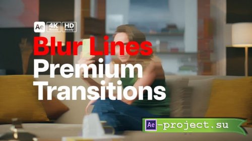 Videohive - Premium Transitions Blur Lines - 49943414 - Project for After Effects
