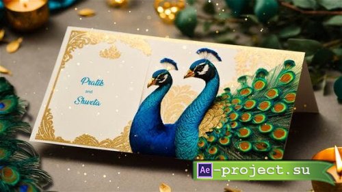 Videohive - Peacock Theme Wedding Invitation 3D Design Slideshow - 49920911 - Project for After Effects
