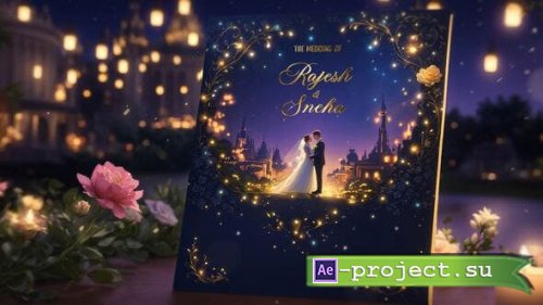 Videohive - Luxurious Golden 3D Wedding Invitation Slideshow - 49920950 - Project for After Effects