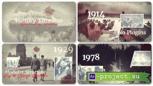 Videohive - History Timeline Documentary Slideshow - 49907418 - Project for After Effects