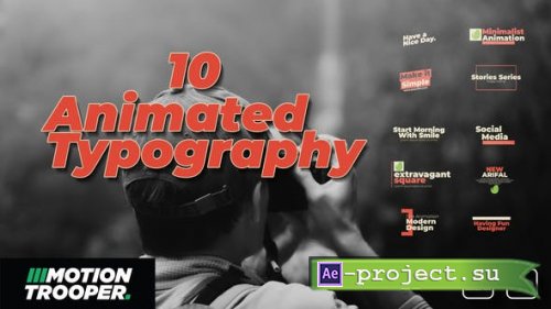 Videohive - Animated Typography - 49909417 - Project for After Effects
