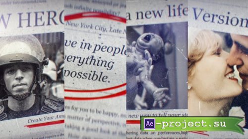 Videohive - History And Documentary Newspaper Slideshow - 32239052 - Project for After Effects