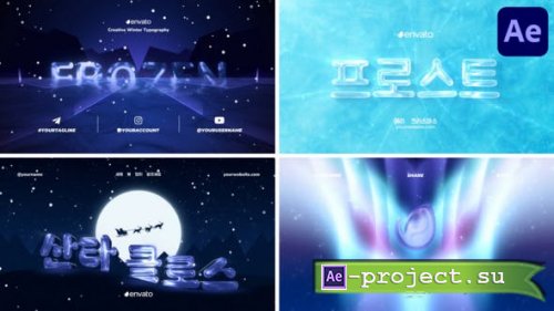 Videohive - Winter Typography for After Effects - 49961797 - Project for After Effects