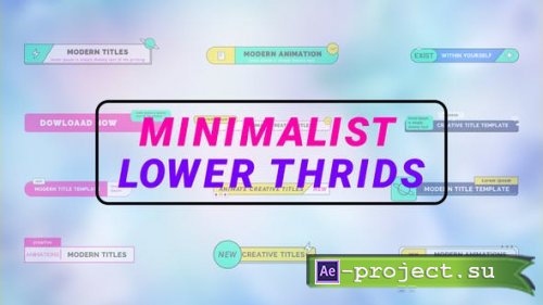 Videohive - Minimalist Lower Thirds - 49277601 - Project for After Effects