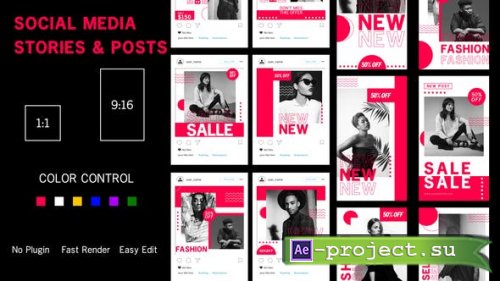 Videohive - Social Media Stories and Posts - 49214939 - Project for After Effects