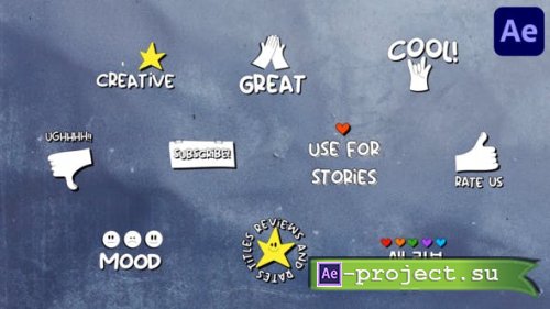 Videohive - Reviews And Rates Titles | After Effects - 49981996 - Project for After Effects