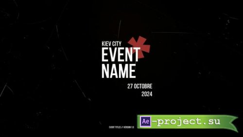 Videohive - Event Titles | AE - 50044566 - Project for After Effects