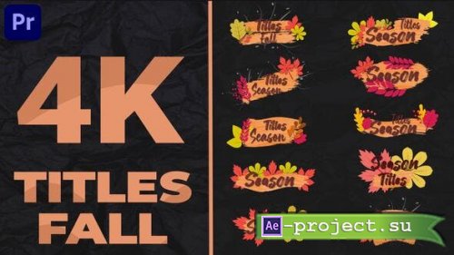 Videohive - Fall Titles MOGRT - 50047919 - Project for After Effects