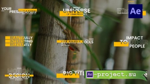 Videohive - Yellow Corporate Titles - 50055642 - Project for After Effects