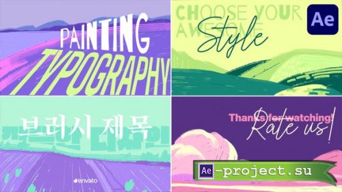 Videohive - Hand Drawn Painting Typography for After Effects - 50069478 - Project for After Effects