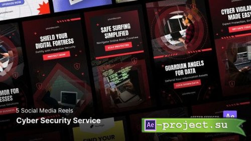 Videohive - Social Media Reels - Cyber Security Service After Effects Template - 50070818 - Project for After Effects