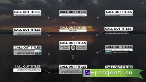 Videohive - Call-Out Titles | AE - 50074336 - Project for After Effects