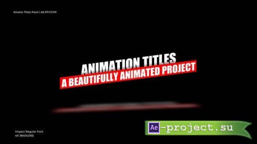 Videohive - Kinetic Titles | After Effects - 50085499 - Project for After Effects