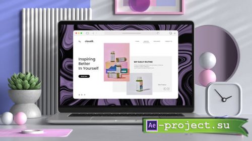 Videohive - Laptop Office Desk Mockup - 50061482 - Project for After Effects