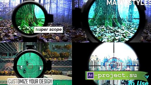 Sniper Scope Target Replacement Title 1673450 - Project for After Effects