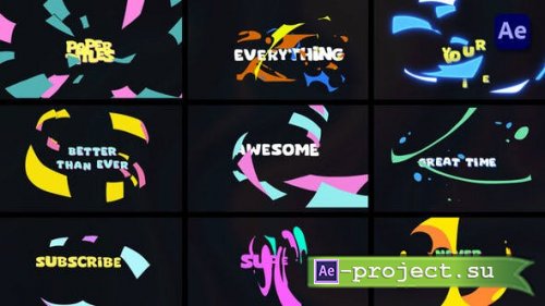 Videohive - Colorful Paper Sheets Titles [After Effects] - 50092863 - Project for After Effects