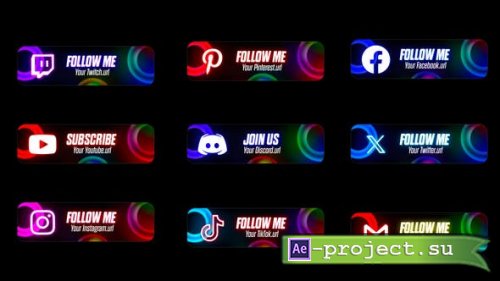 Videohive - Social Lower Thirds - 50101429 - Project for After Effects