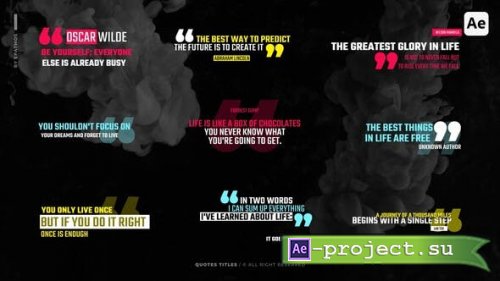 Videohive - Quotes Titles | AE - 50112419 - Project for After Effects