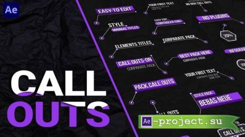 Videohive - Call Outs pack - 50117452 - Project for After Effects