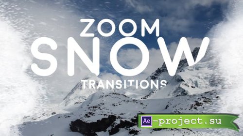 Videohive - Zoom Snow Transitions for After Effects - 50133012 - Project & Script for After Effects