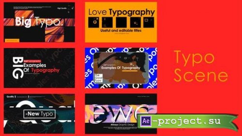 Videohive - Typographic Scenes V3 - 50144084 - Project for After Effects